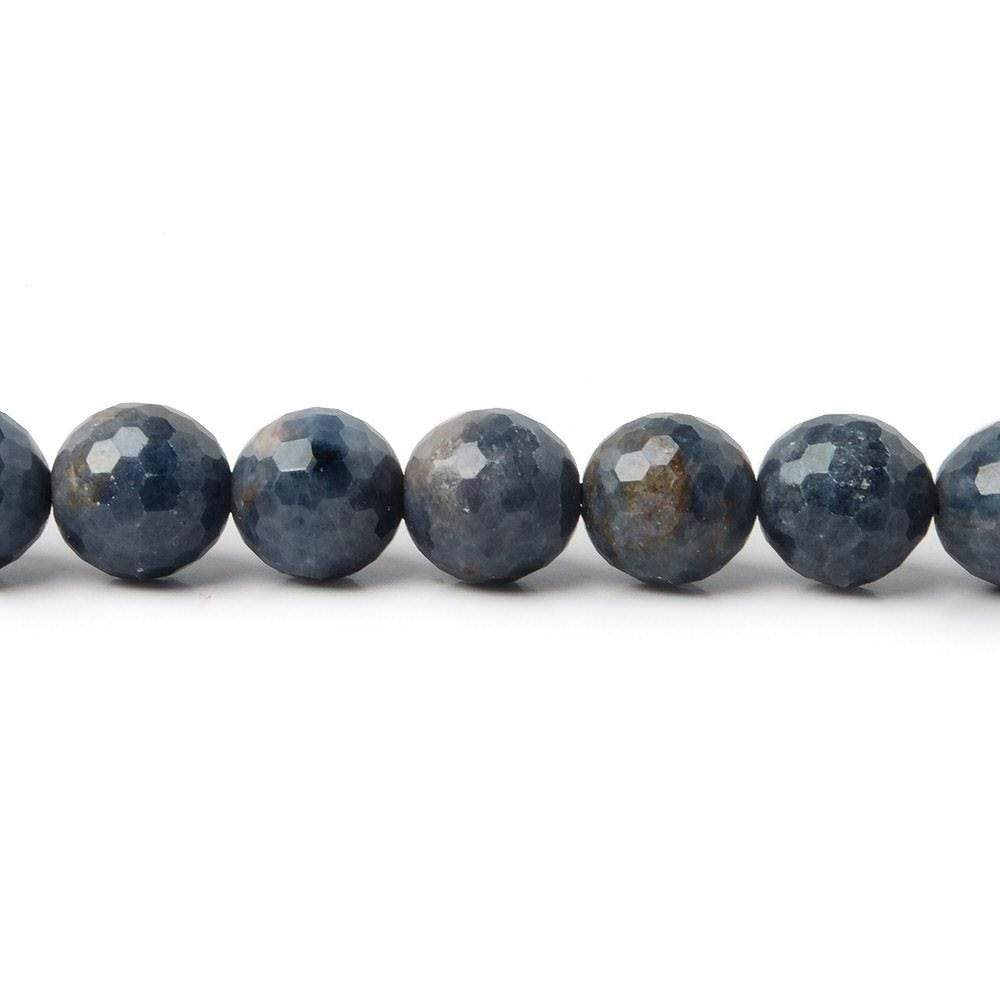 7-7.5mm Blue Sapphire Faceted Round Beads 8 inch 27 pieces A (ONLINE ORDER ONLY)