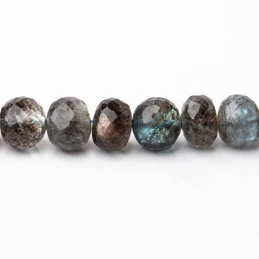 7-7.5mm Copper Moss Aquamarine Faceted Rondelle Beads 16 inch 74 pieces AAA (ONLINE ORDER ONLY)