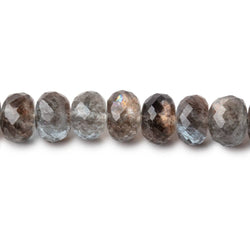 7-7.5mm Copper Moss Aquamarine Faceted Rondelle Beads 18 inch 96 pieces AAA (ONLINE ORDER ONLY)
