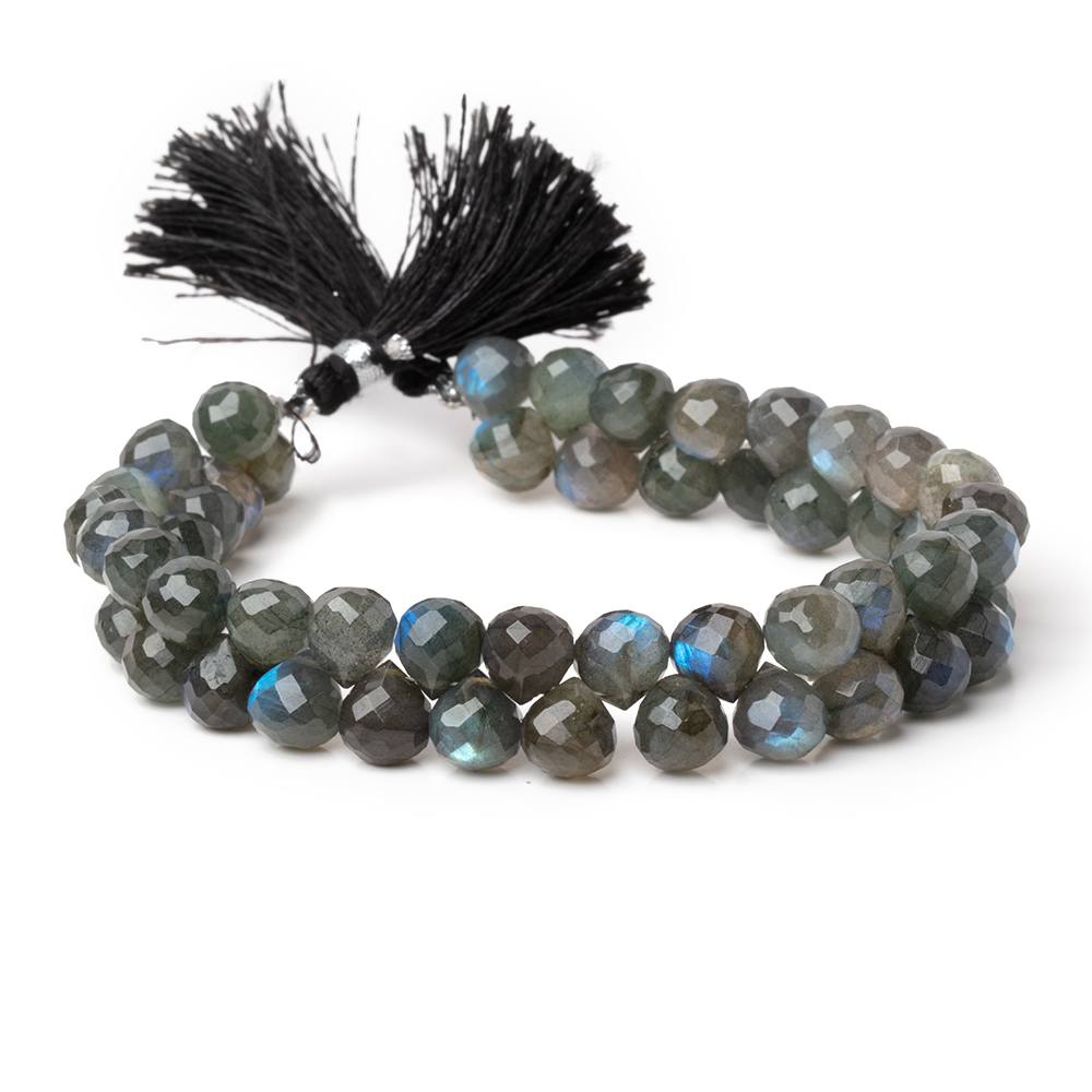 7-7.5mm Labradorite Faceted Candy Kiss Beads 8 inch 50 pieces AA (ONLINE ORDER ONLY)
