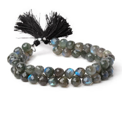 7-7.5mm Labradorite Faceted Candy Kiss Beads 8 inch 50 pieces AA (ONLINE ORDER ONLY)