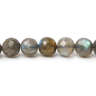 7-7.5mm Labradorite faceted round beads 8 inch 28 pieces A (ONLINE ORDER ONLY)