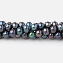 7-7.5mm Peacock Off Round Freshwater Pearls 16 inch 59 Beads (ONLINE ORDER ONLY)