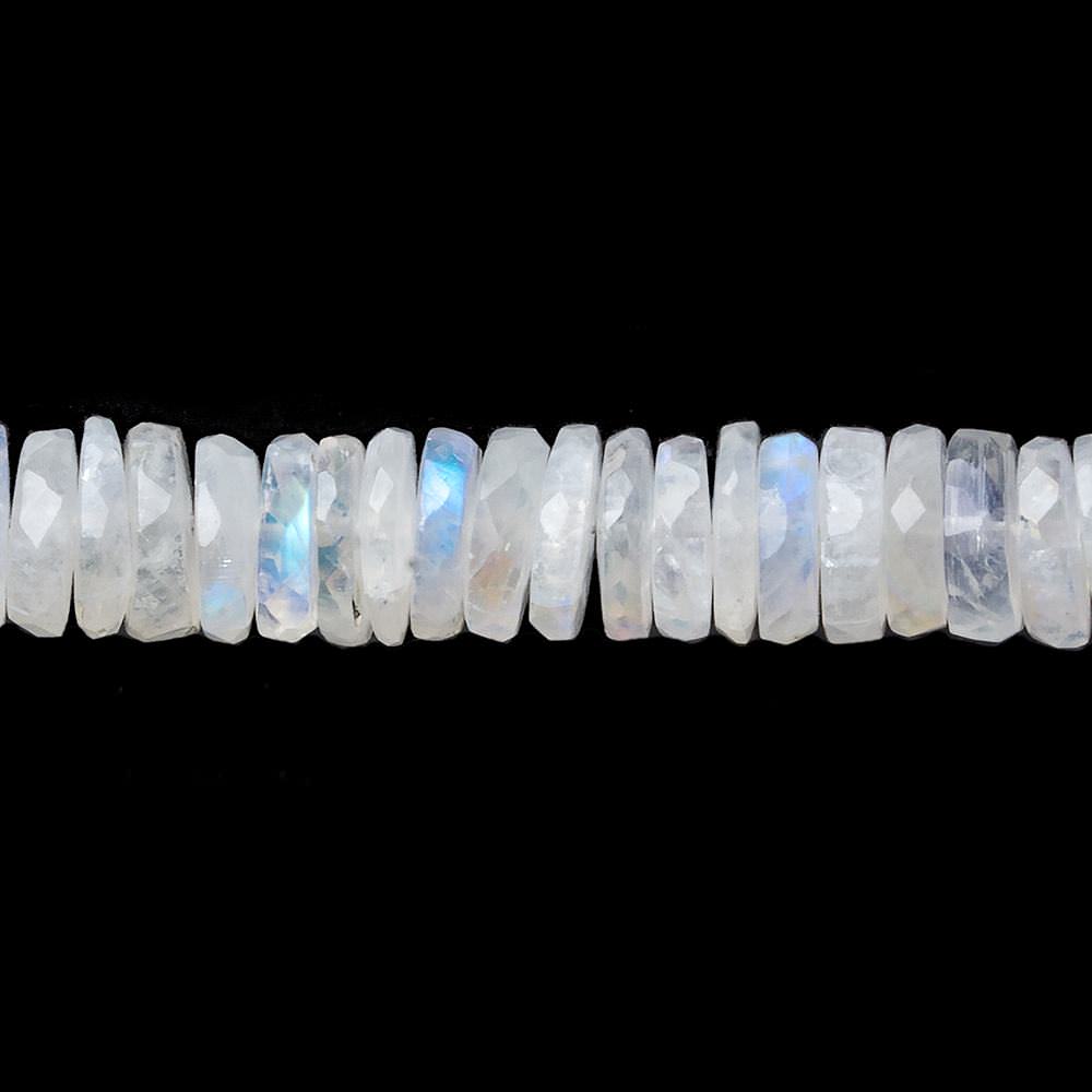 7-7.5mm Rainbow Moonstone faceted heshi beads 8 inch 95 pieces (ONLINE ORDER ONLY)