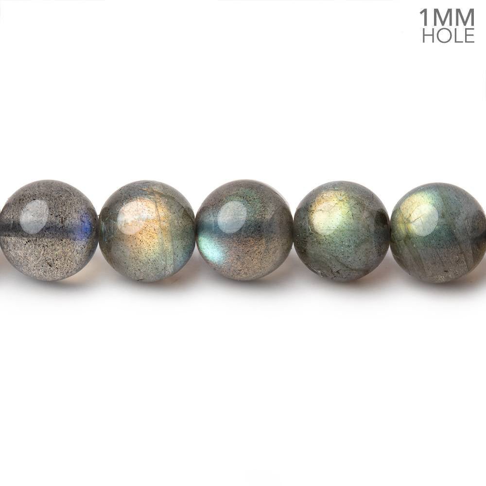 7-8.5mm Labradorite Plain Round Beads 16 inch 48 pieces 1mm hole (ONLINE ORDER ONLY)