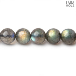 7-8.5mm Labradorite Plain Round Beads 16 inch 48 pieces 1mm hole (ONLINE ORDER ONLY)