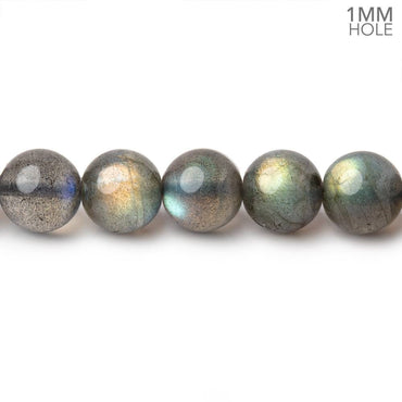 7-8.5mm Labradorite Plain Round Beads 16 inch 48 pieces 1mm hole (ONLINE ORDER ONLY)
