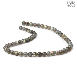 7-8.5mm Labradorite Plain Round Beads 16 inch 48 pieces 1mm hole (ONLINE ORDER ONLY)