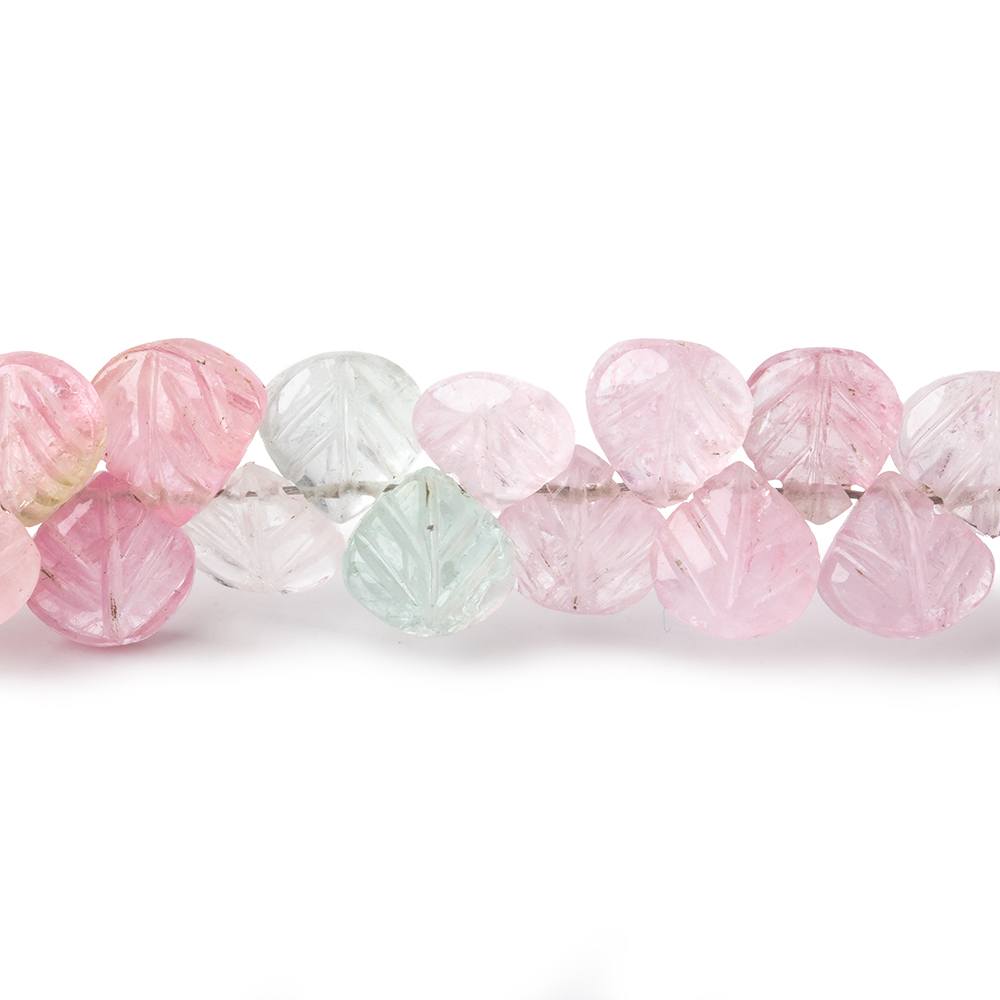 6.5mm Afghani Tourmaline Carved Heart Beads 7.5 inch 50 pieces AA (ONLINE ORDER ONLY)