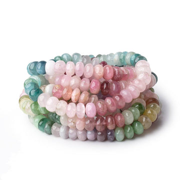 7-8mm Afghani Tourmaline Plain Rondelle 19 inch 96 Beads A (ONLINE ORDER ONLY)