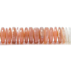 7-8mm Angel Skin and Cream Moonstone Beads Plain Rondelle 175 pcs (ONLINE ORDER ONLY)