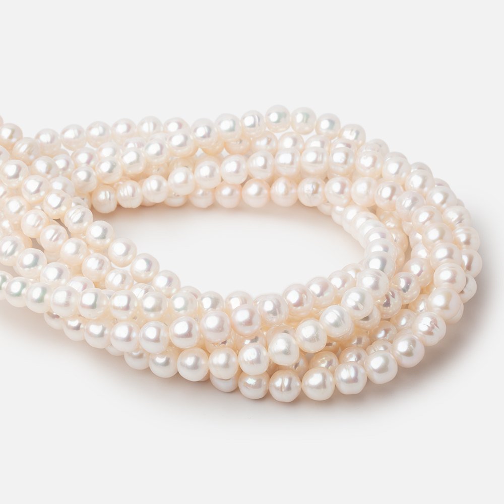 7-8mm Chinese Akoya Saltwater Pearl Beads 15.5 inch 51 pieces A (ONLINE ORDER ONLY)