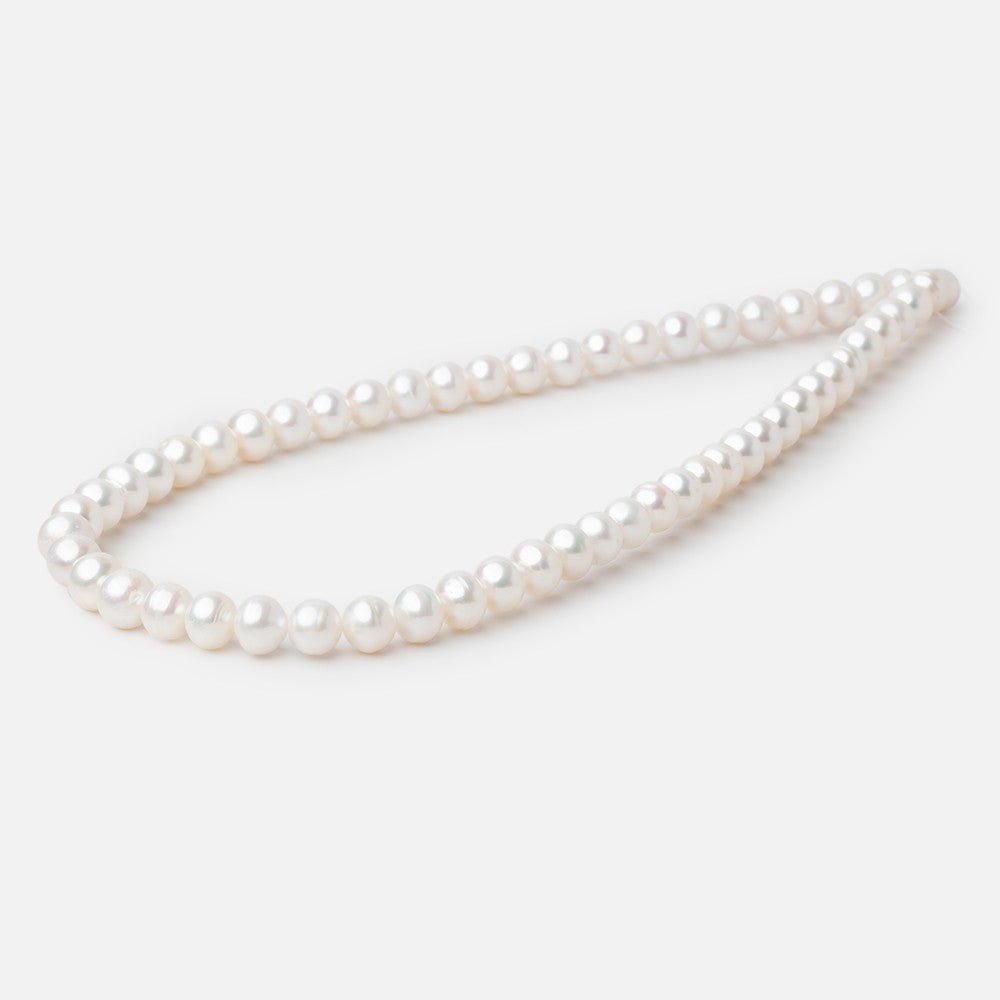 7-8mm Chinese Akoya Saltwater Pearl Beads 15.5 inch 51 pieces A (ONLINE ORDER ONLY)