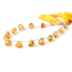 7-8mm Citrine Faceted Trillion Beads 8 inch 15 pieces (ONLINE ORDER ONLY)