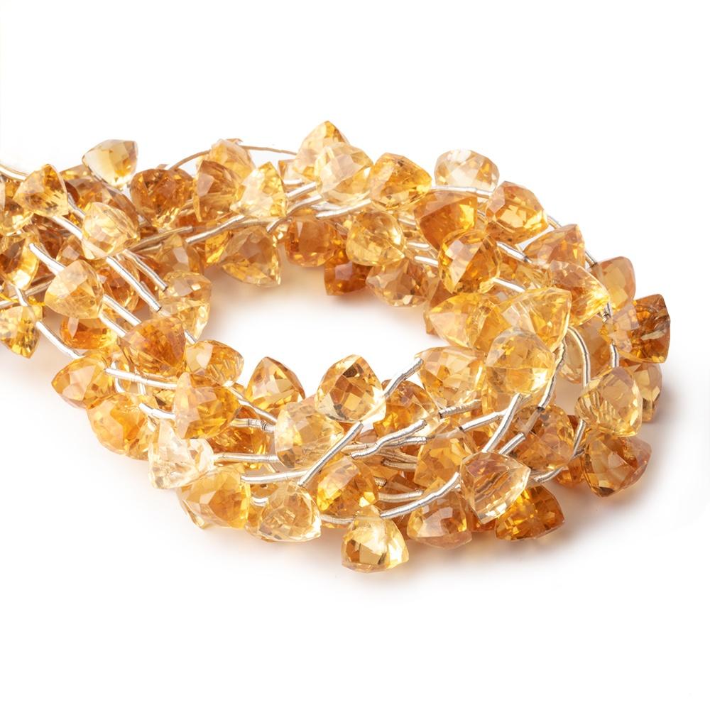7-8mm Citrine Faceted Trillion Beads 8 inch 15 pieces (ONLINE ORDER ONLY)