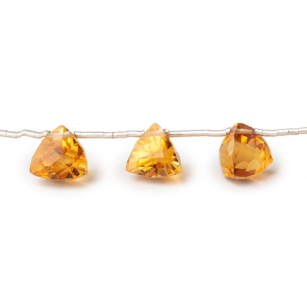 7-8mm Citrine Faceted Trillion Beads 8 inch 15 pieces (ONLINE ORDER ONLY)