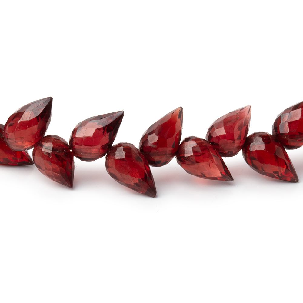 7-8mm Garnet Shoulder Drill Faceted Tear Drop 4 inch 22 Beads (ONLINE ORDER ONLY)
