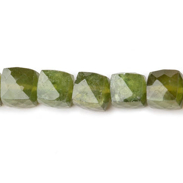 7-8mm Idocrase Faceted Cube Beads 8 inch 26 pieces (ONLINE ORDER ONLY)