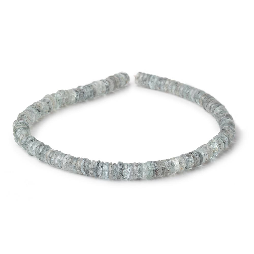 7-8mm Moss Aquamarine Faceted Heshi Beads 13.5 inch 142 pieces (ONLINE ORDER ONLY)