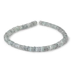 7-8mm Moss Aquamarine Faceted Heshi Beads 13.5 inch 142 pieces (ONLINE ORDER ONLY)