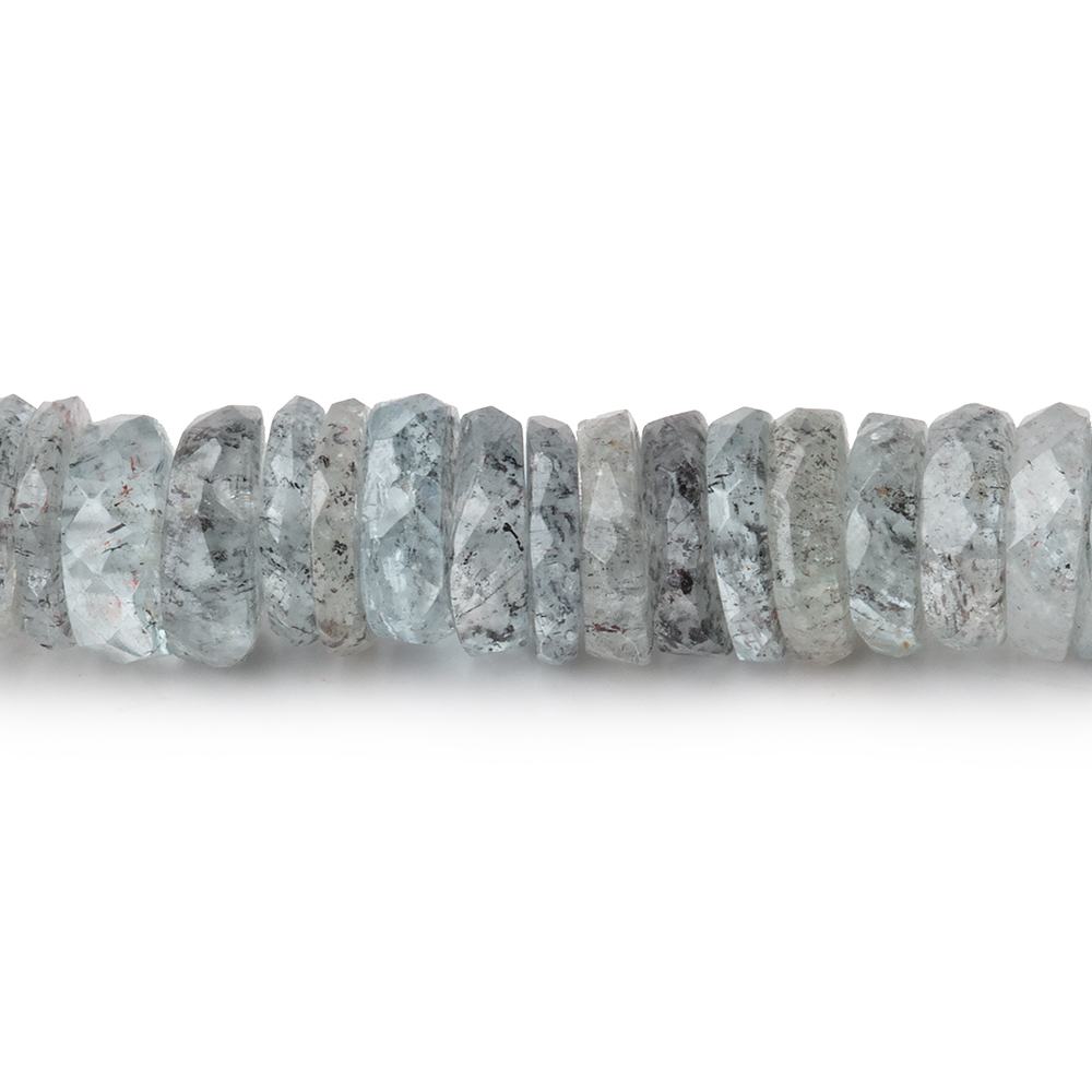 7-8mm Moss Aquamarine Faceted Heshi Beads 13.5 inch 142 pieces (ONLINE ORDER ONLY)