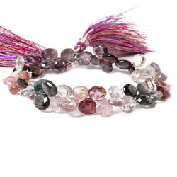 7-8mm Multi Color Spinel Faceted Heart Beads 8 inch 56 pieces (ONLINE ORDER ONLY)