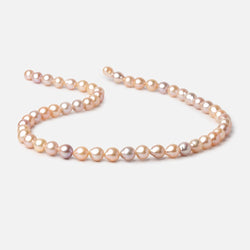 7-8mm Multi Peach Petite Ultra Baroque Freshwater Pearls 16 inch 48 Beads AAA (ONLINE ORDER ONLY)