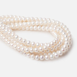 7-8mm Off White Chinese Akoya Saltwater Pearls 15.5 inch 56 pieces A (ONLINE ORDER ONLY)