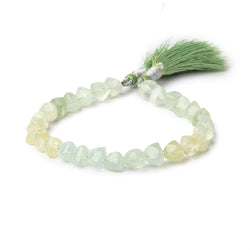 7-8mm Prehnite Faceted Trillion Beads 8 inch 24 pieces (ONLINE ORDER ONLY)