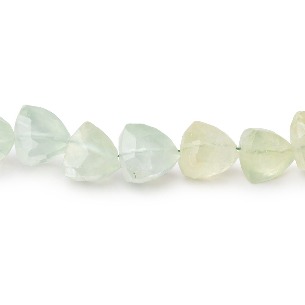 7-8mm Prehnite Faceted Trillion Beads 8 inch 24 pieces (ONLINE ORDER ONLY)