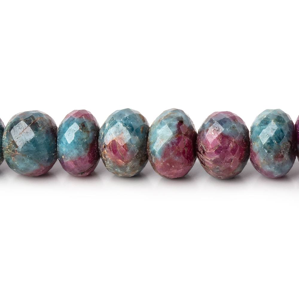 7-8mm Ruby in Kyanite Faceted Rondelle Beads 8 inch 36 pieces (ONLINE ORDER ONLY)