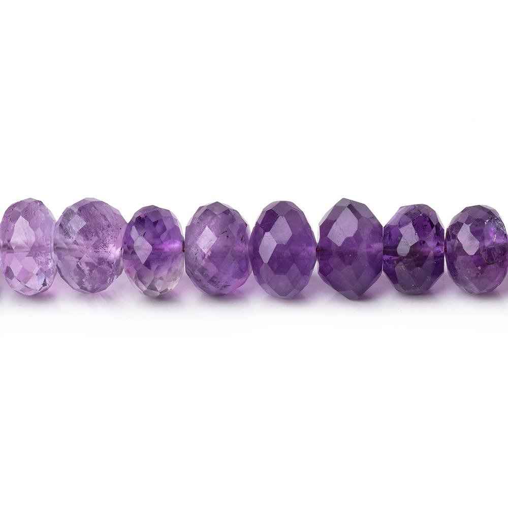 7-8mm Shaded Amethyst Faceted Rondelle Beads 16 inch 84 pieces (ONLINE ORDER ONLY)