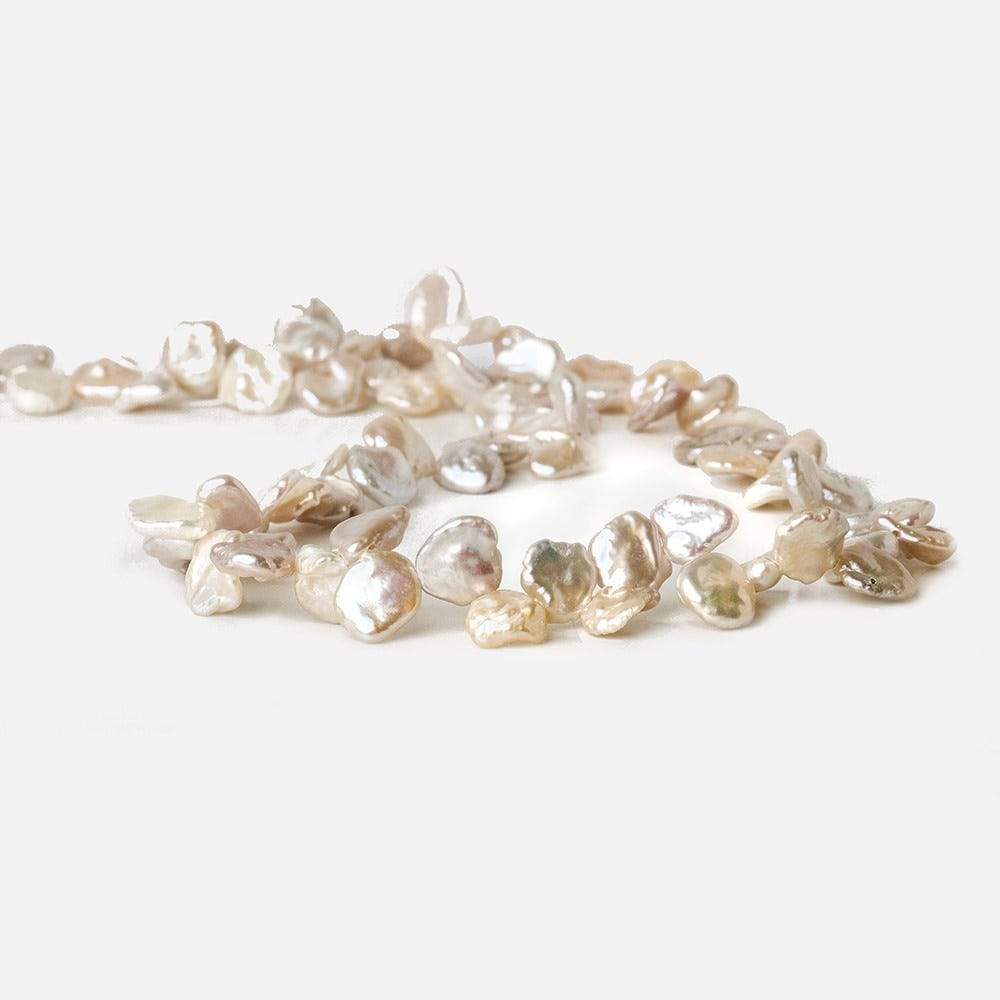 7-8mm Tri-Color Top Drilled Keshi Freshwater Pearls 16 inch 72 pieces (ONLINE ORDER ONLY)