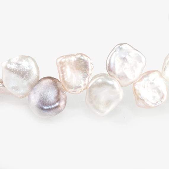 7-8mm Tri-Color Top Drilled Keshi Freshwater Pearls 16 inch 72 pieces (ONLINE ORDER ONLY)
