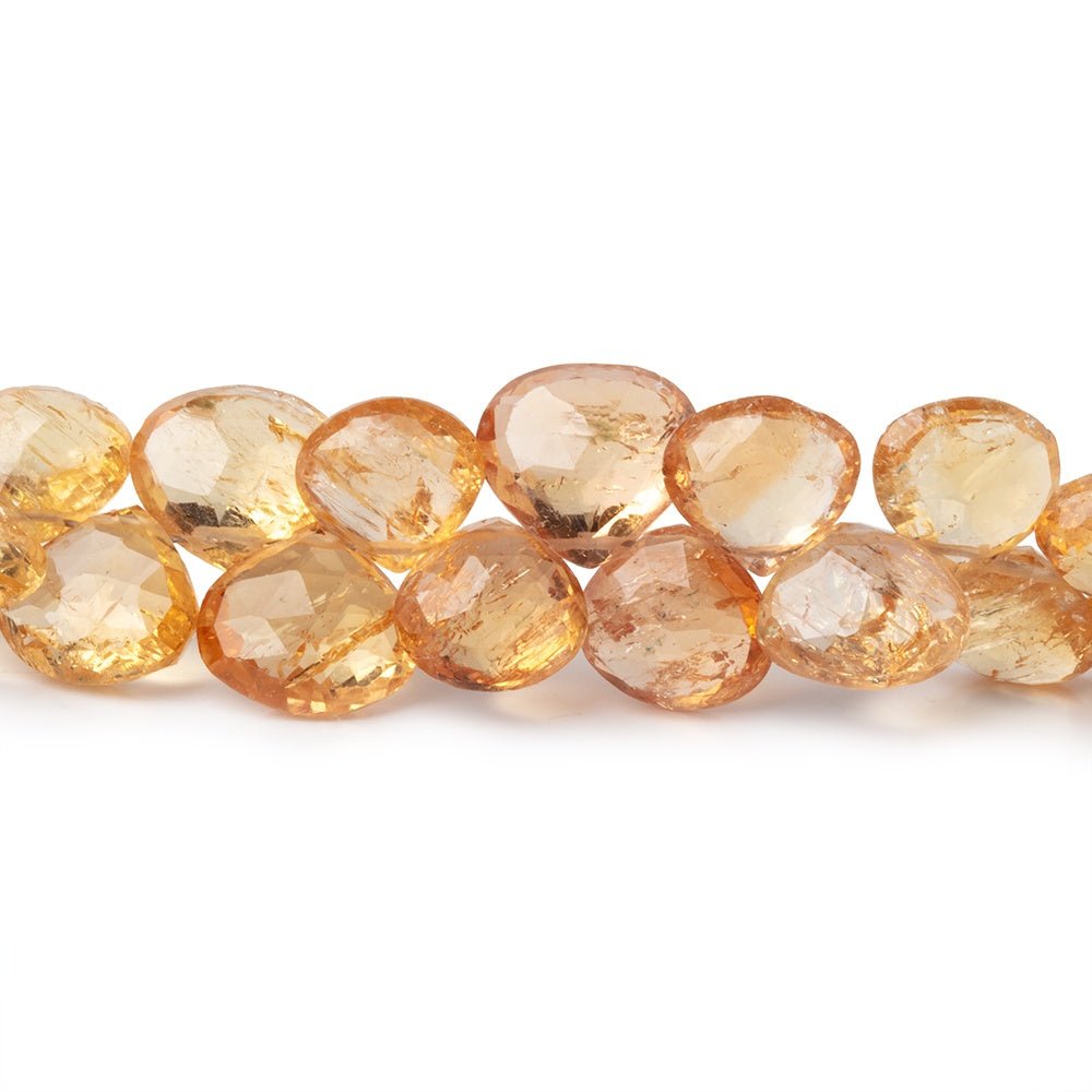 7-9.5mm Imperial Topaz Faceted Heart Beads 8 inch 49 pieces (ONLINE ORDER ONLY)