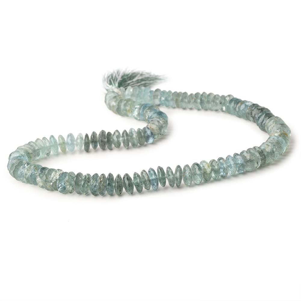 9-11mm Moss Aquamarine German Faceted Rondelle beads 16 inch 105 pieces (ONLINE ORDER ONLY)