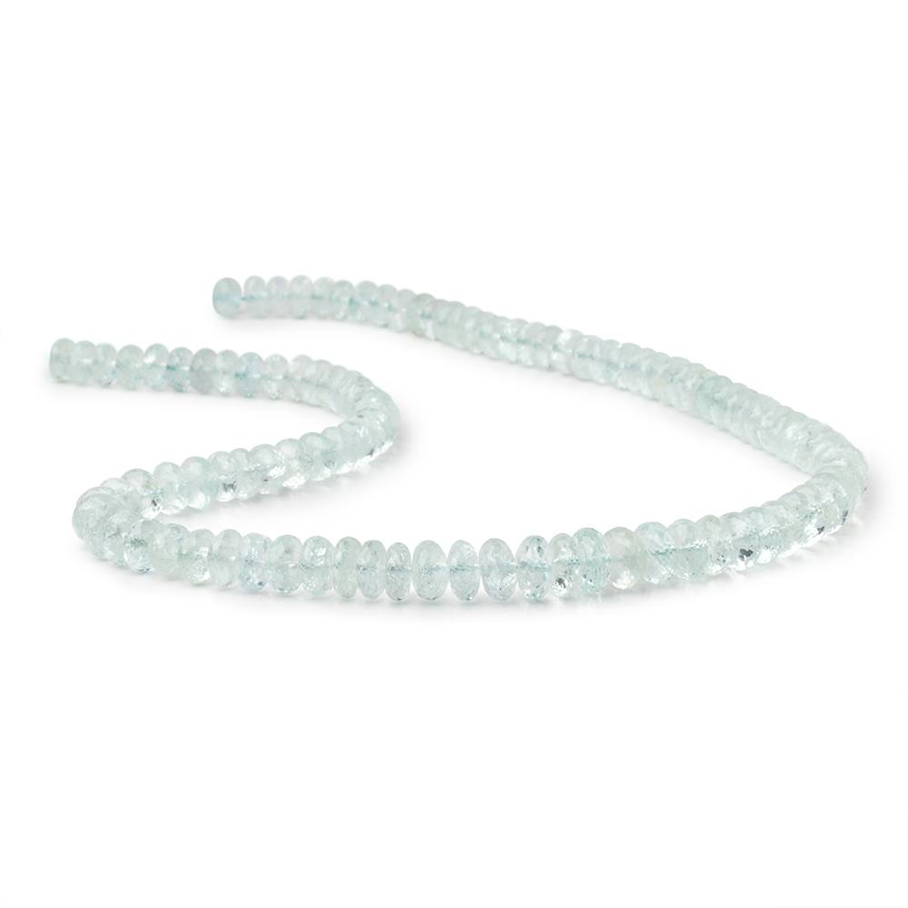 7-9mm Aquamarine Faceted Rondelle Beads 17 inches 105 pieces (ONLINE ORDER ONLY)