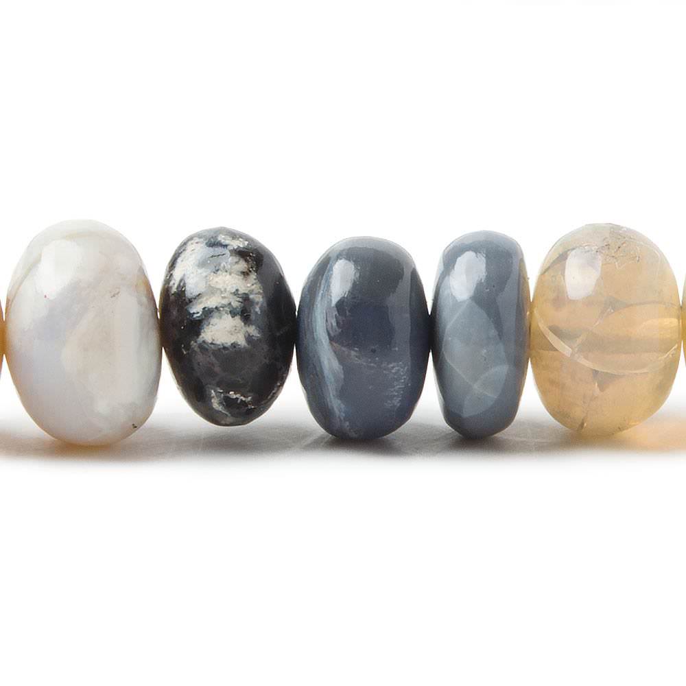 7-9mm Australian Opal plain rondelle beads 17 inch 88 pieces (ONLINE ORDER ONLY)