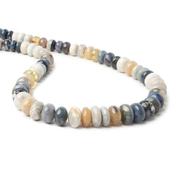 7-9mm Australian Opal plain rondelle beads 17 inch 88 pieces (ONLINE ORDER ONLY)