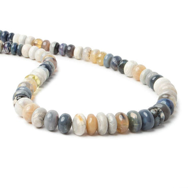 7-9mm Australian Opal plain rondelle beads 17 inch 88 pieces (ONLINE ORDER ONLY)