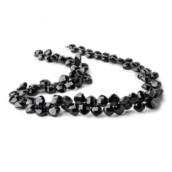 7-9mm Black Spinel Faceted Pillow Beads 16 inch 100 pieces AA (ONLINE ORDER ONLY)