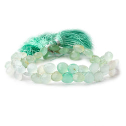 7-9mm Chrysoprase Shaded Faceted Heart Beads 8 inch 52 pieces (ONLINE ORDER ONLY)