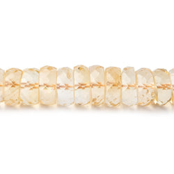 7-9mm Citrine Faceted Heshi Beads 16 inch 125 pieces (ONLINE ORDER ONLY)