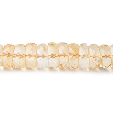 7-9mm Citrine Faceted Heshi Beads 16 inch 125 pieces (ONLINE ORDER ONLY)