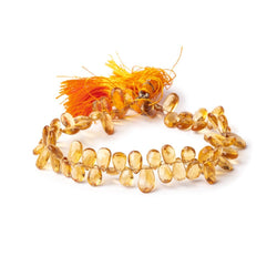 7-9mm Citrine Faceted Pear Beads 8 inch 63 pieces (ONLINE ORDER ONLY)