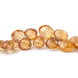 7-9mm Imperial Topaz Faceted Heart Beads 8 inch 52 pieces (ONLINE ORDER ONLY)