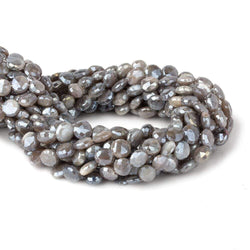 7-9mm Mystic Platinum Moonstone faceted coins 14 inch 42 beads (ONLINE ORDER ONLY)