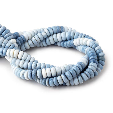 7-9mm Owyhee Denim Blue Opal Faceted Rondelles LOT OF 4 STRANDS (ONLINE ORDER ONLY)