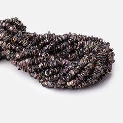 7-9mm Peacock Keshi Center Drilled Freshwater Pearls 15.5 inch 187 beads (ONLINE ORDER ONLY)