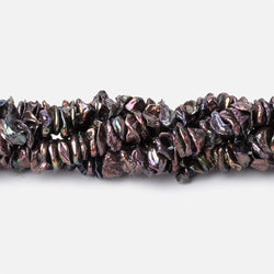 7-9mm Peacock Keshi Center Drilled Freshwater Pearls 15.5 inch 187 beads (ONLINE ORDER ONLY)